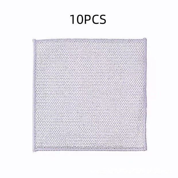 Oil-Free Steel Wire Mesh Dishcloth for Tough Cleaning