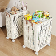 Multifunctional Folding Laundry Basket With Wheels