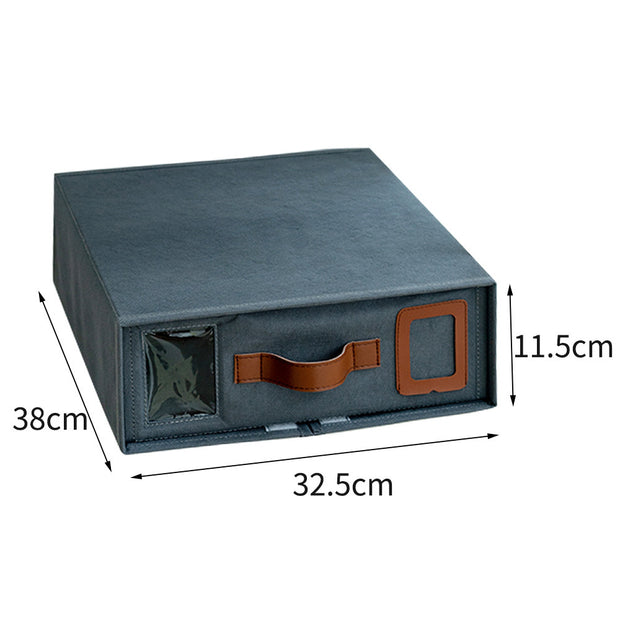 Four-Piece Foldable Zipper Storage Box with Clear View Window