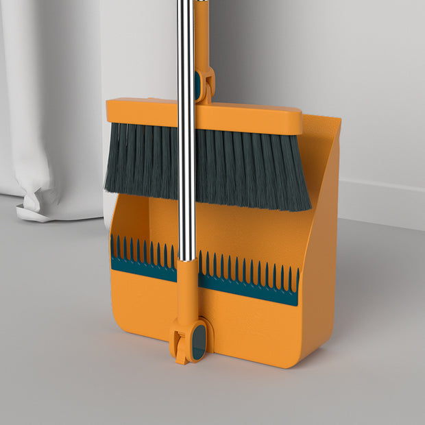 Simple Folding Broom and Dustpan Set for Household Use