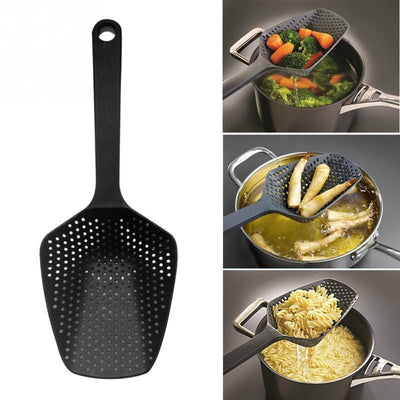 Nylon Strainer Scoop Colander – Kitchen Cooking Tool and Soup Spoon