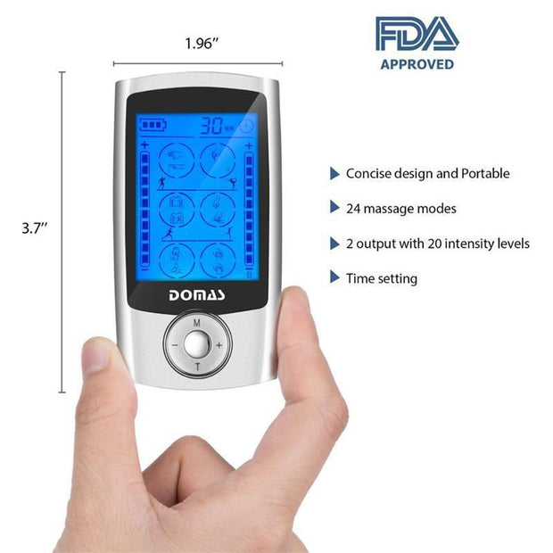 TENS Unit Massager for Pain Relief and Electronic Therapy Device