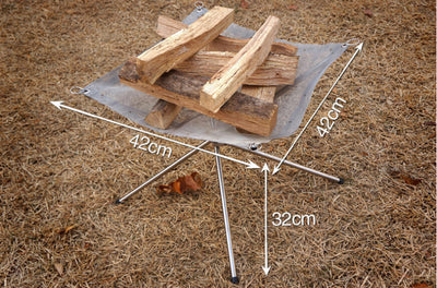 Portable Folding Campfire Stand for Outdoor Adventures