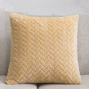 Solid Color Flannel Pillow Cover for a Simple Nordic Look