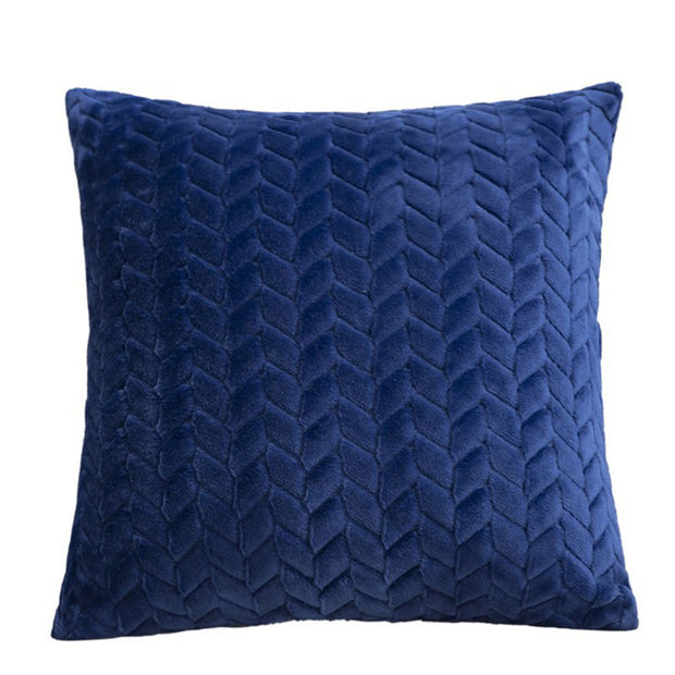 Solid Color Flannel Pillow Cover for a Simple Nordic Look