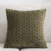 Solid Color Flannel Pillow Cover for a Simple Nordic Look