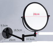 Wall-Mounted Double-Sided Makeup Mirror – No Drilling Required