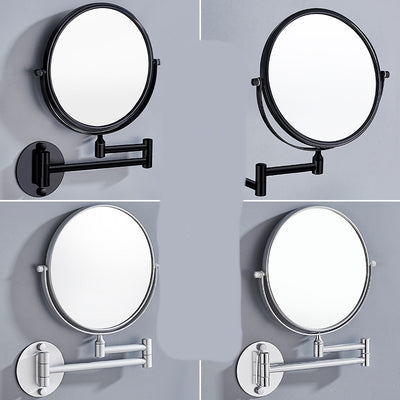 Wall-Mounted Double-Sided Makeup Mirror – No Drilling Required