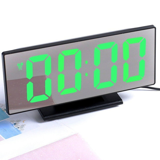 LED Mirror Digital Alarm Clock