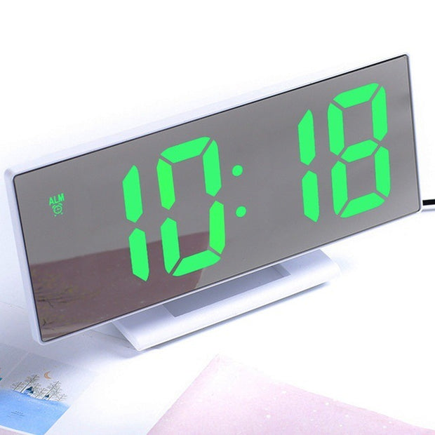 LED Mirror Digital Alarm Clock