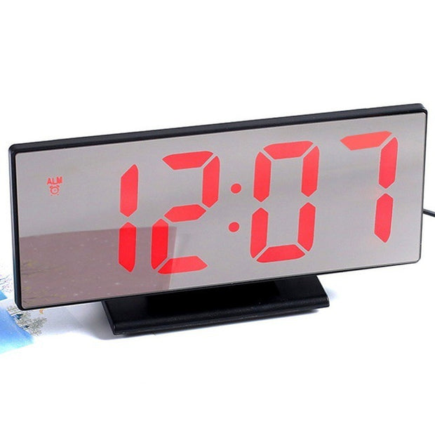 LED Mirror Digital Alarm Clock