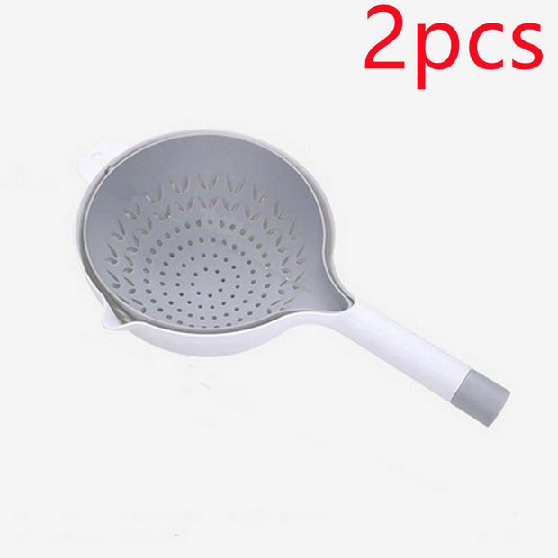 Double-Layer Drain Basket – Space-Saving Strainer for Kitchen & Home