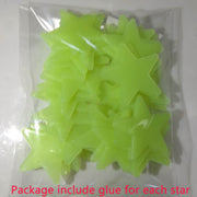 Glow-in-the-Dark 3D Star and Moon Wall Stickers