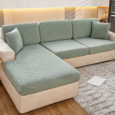 Non-Slip Elastic Jacquard Velvet Sofa Cover