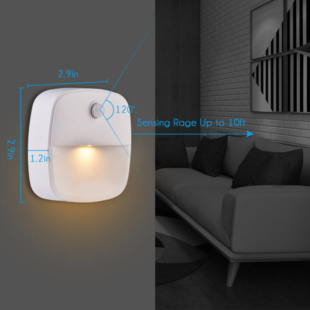 Veshow Battery-Powered Motion Sensor Adhesive LED Night Light