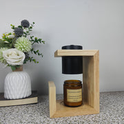 Solid Wood Aromatherapy Wax Lamp – Elegant Candle Gift & Decoration