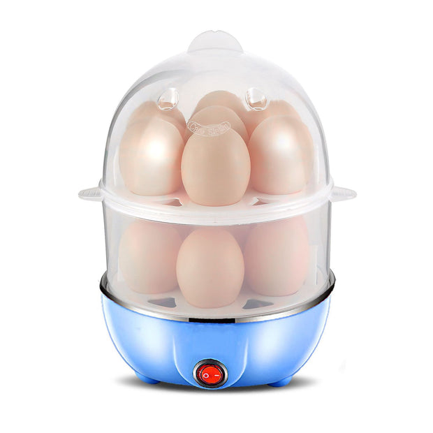 Multi-functional Double Layer Egg Steamer and Boiler Mini Stainless Steel Breakfast Maker