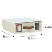 Four-Piece Foldable Zipper Storage Box with Clear View Window