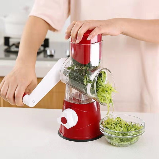 Kitchen Roller Vegetable Slicer – Rotary Grater for Fruits, Vegetables, and Nuts