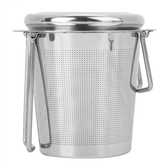 Stainless Steel Mesh Tea Infuser with Foldable Filter and Lid