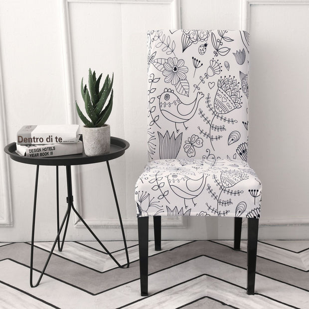 Stretchable Half Chair Cover for Office and Dining Chairs