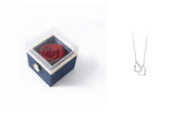 Acrylic Rotating Jewelry Box with Elegant Rose Design