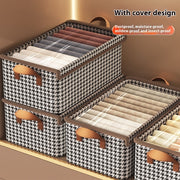 Foldable Steel Frame Clothes Storage Box with Large Capacity