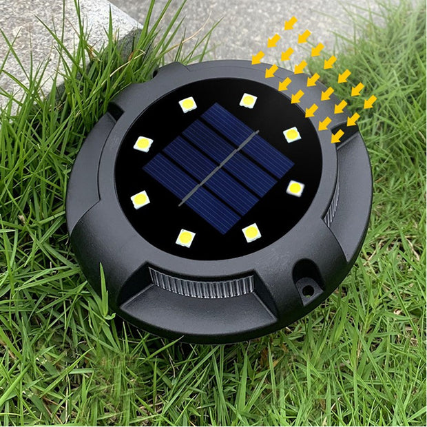 Solar LED Ground Light for Outdoor Lawns and Pathways