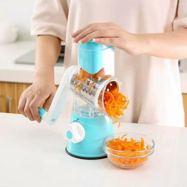 Kitchen Roller Vegetable Slicer – Rotary Grater for Fruits, Vegetables, and Nuts