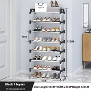 Multi-Layer Space-Saving Dustproof Storage Rack – Plastic Shoe Shelf for Dorms