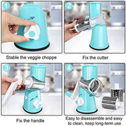 Kitchen Roller Vegetable Slicer – Rotary Grater for Fruits, Vegetables, and Nuts