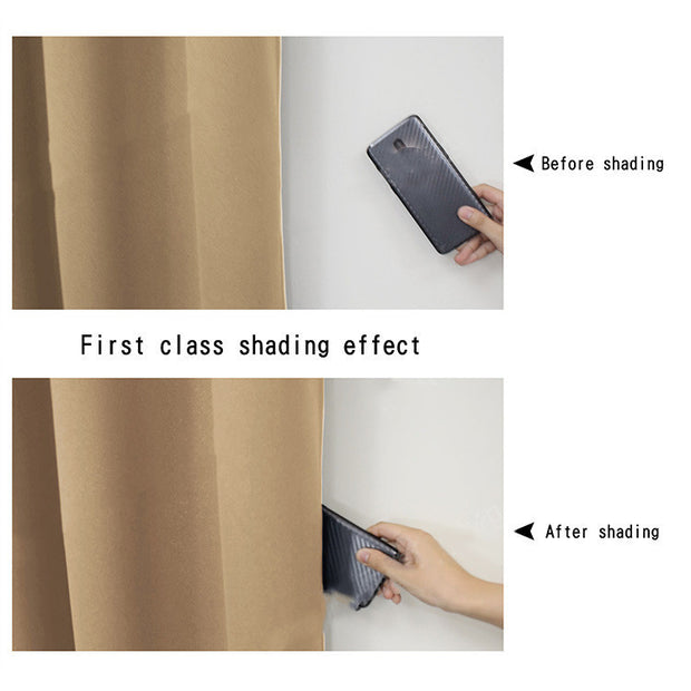 Full Blackout Curtain with Black Lining for Maximum Light Blocking