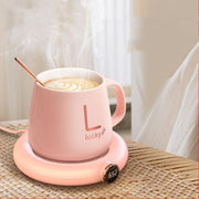 USB Cup Warmer with Adjustable Temperature & LED Display – Perfect for Home & Office