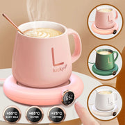 USB Cup Warmer with Adjustable Temperature & LED Display – Perfect for Home & Office