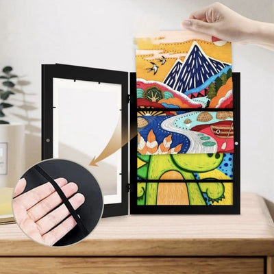 Magnetic Flip Photo Frame for A3/A4 Children's Artwork