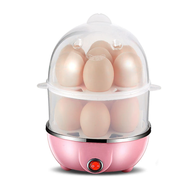 Multi-functional Double Layer Egg Steamer and Boiler Mini Stainless Steel Breakfast Maker