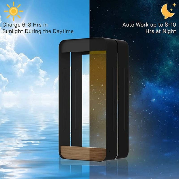 Solar-Powered Decorative Wall Lamp for Gardens and Courtyards