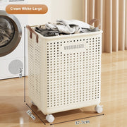 Multifunctional Folding Laundry Basket With Wheels