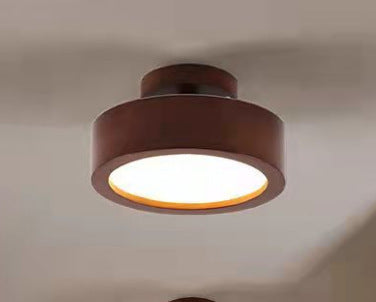 Simple Log Ceiling Lamp for Hallway and Bedroom