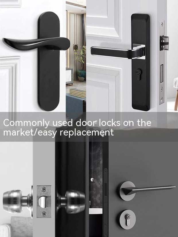 Fingerprint Smart Lock for Household Wooden Doors – No Drilling Required