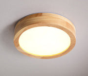 Simple Log Ceiling Lamp for Hallway and Bedroom