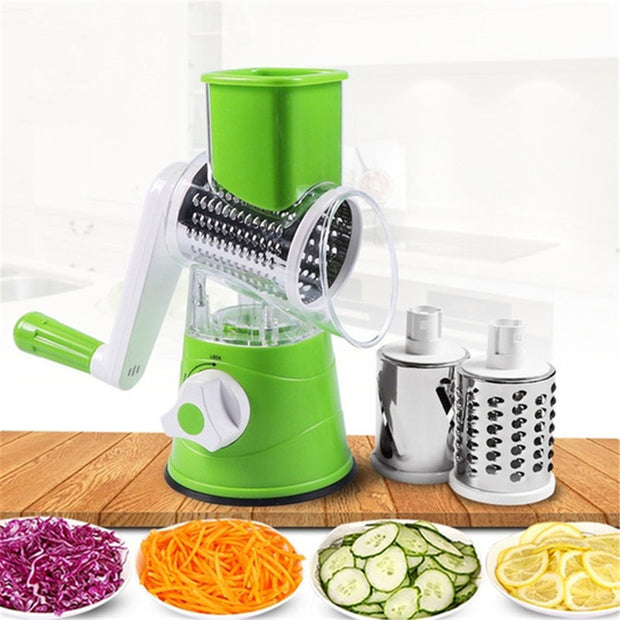 Kitchen Roller Vegetable Slicer – Rotary Grater for Fruits, Vegetables, and Nuts