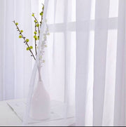 White Lace Tulle Sheer Curtain for Windows and Doors