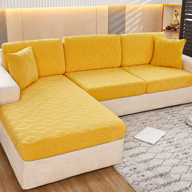 Non-Slip Elastic Jacquard Velvet Sofa Cover